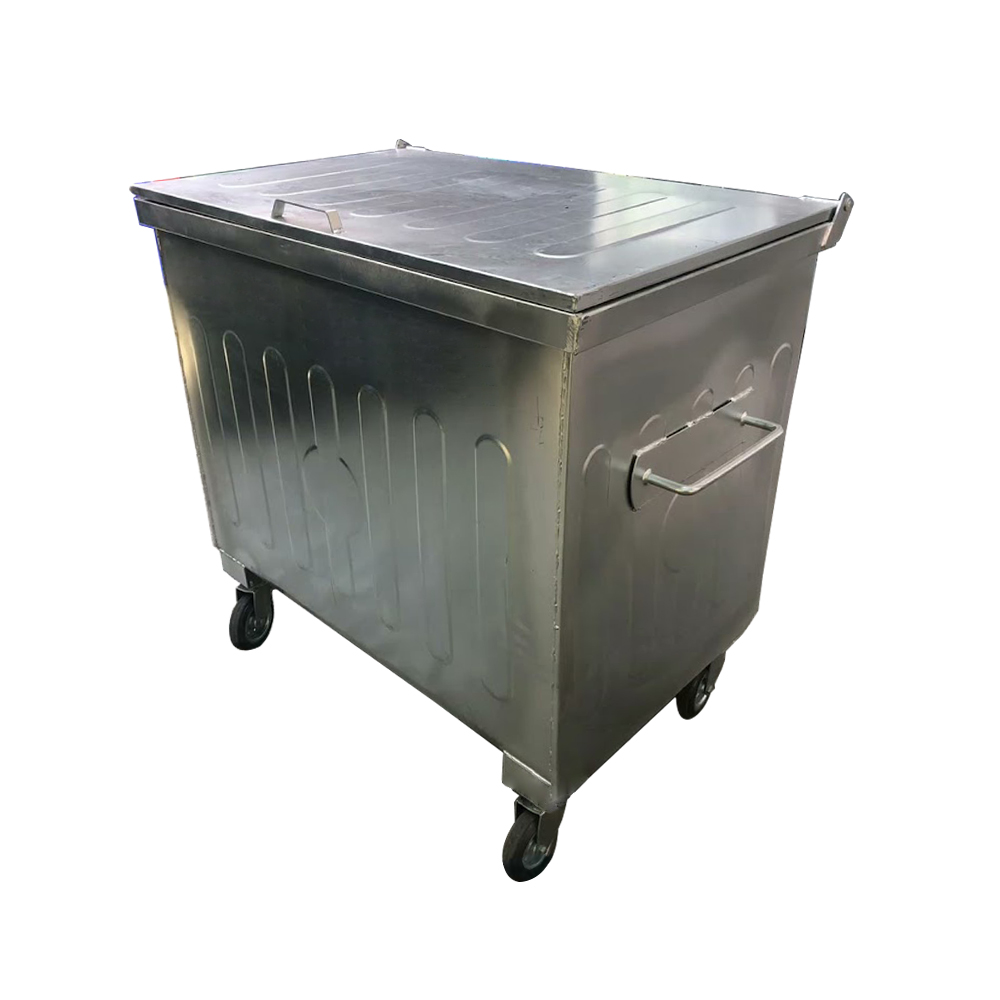 600 Liter Metal Waste Container